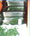 Give your green beans a quick ice bath after blanching them for three minutes.